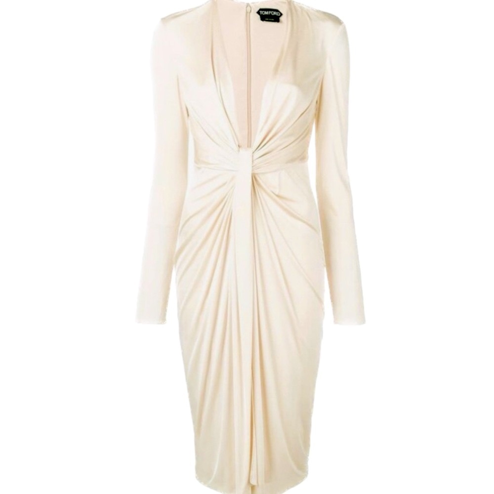 Tom Ford - Almond Milk Twist Midi Dress